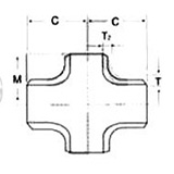 buttweld asme b169 reducing cross manufacturer suppliers india