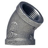 asme b16.11 threaded fitting 45 deg elbow manufacturer supplier exporter india