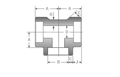 asme b16.11 socket weld fitting Tee manufacturer supplier exporter india