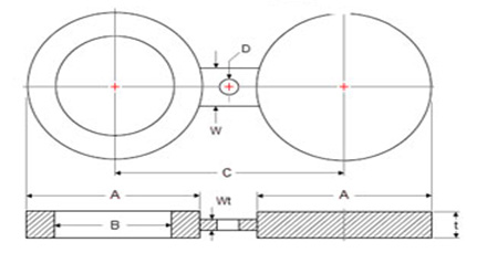 ansi asme 16.5 Spectacle  Blind  Flanges manufacturer supplier exporter in india